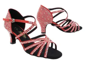 1613Bling Red Glitter Satin