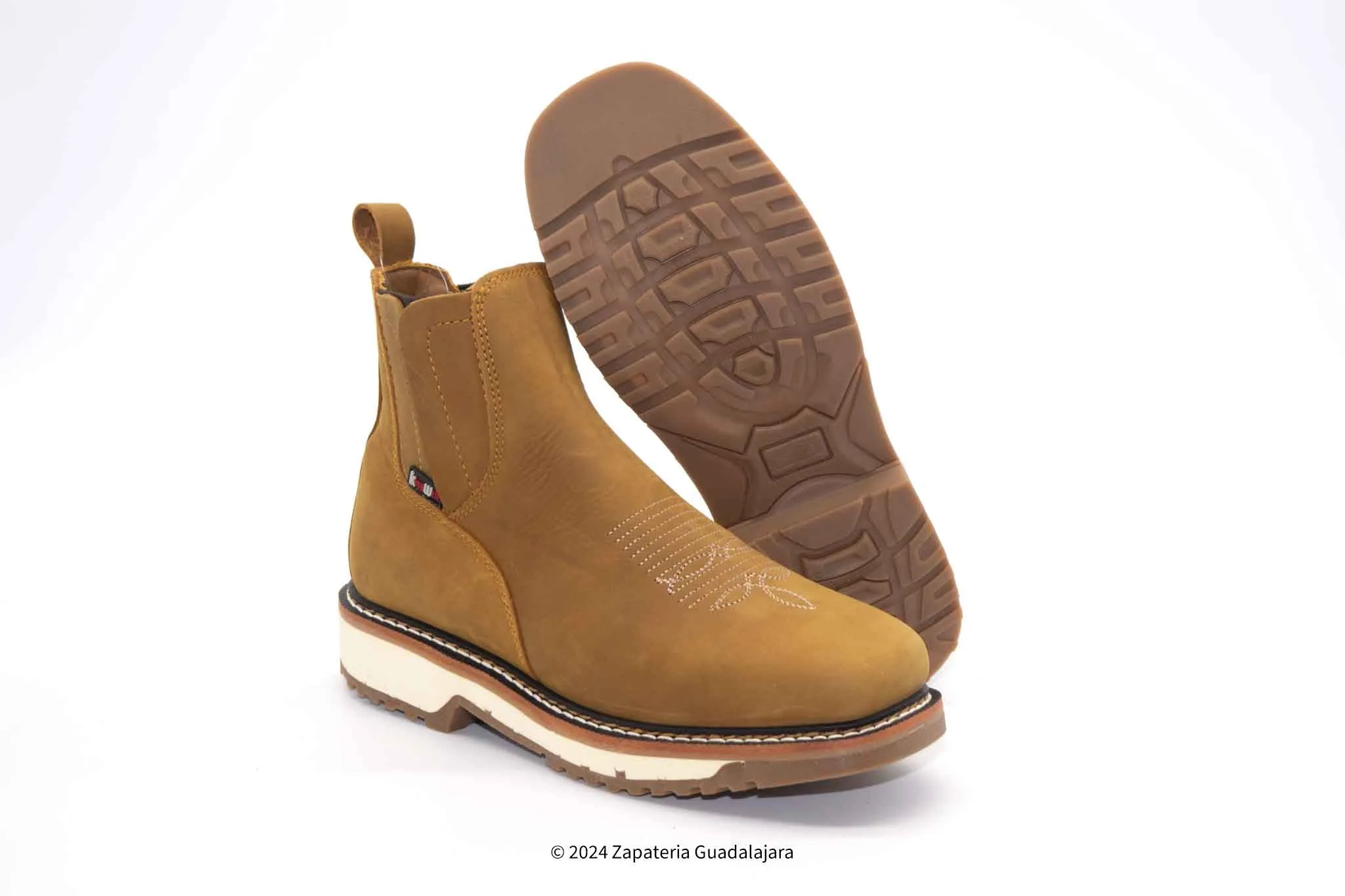 6" FLEX DESERT SQUARE SOFT TOE DOUBLE DENSITY LEATHER WORK BOOT