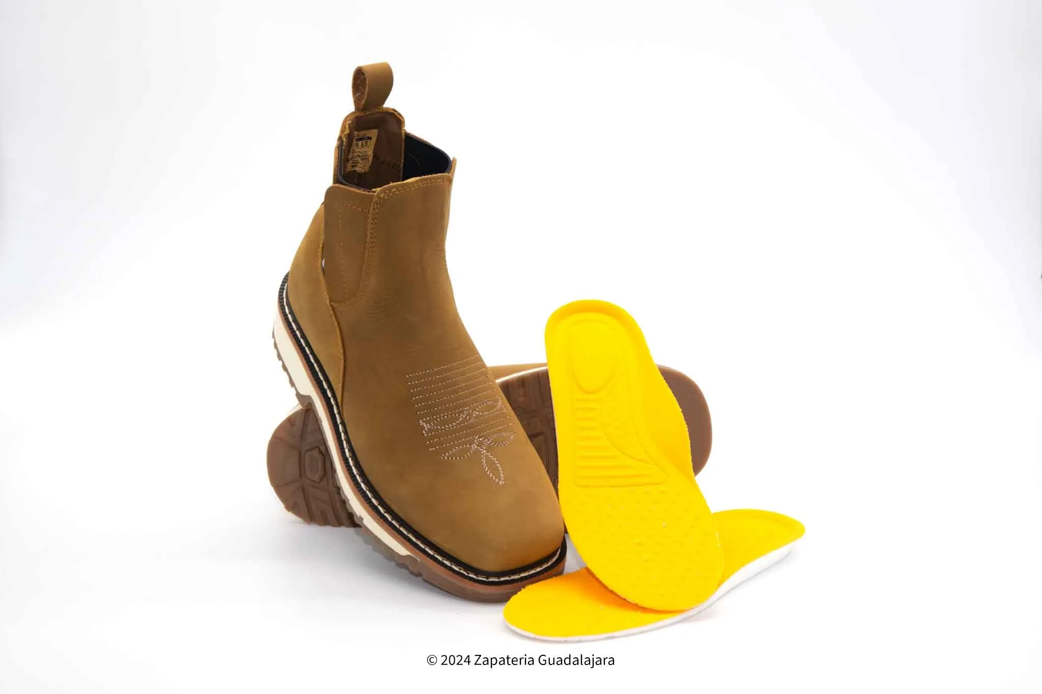 6" FLEX DESERT SQUARE SOFT TOE DOUBLE DENSITY LEATHER WORK BOOT