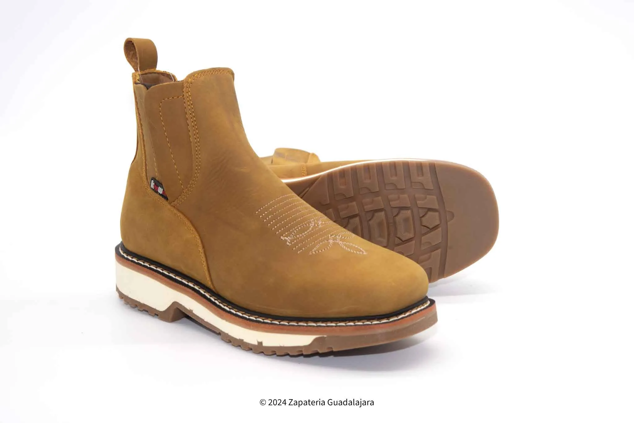 6" FLEX DESERT SQUARE SOFT TOE DOUBLE DENSITY LEATHER WORK BOOT
