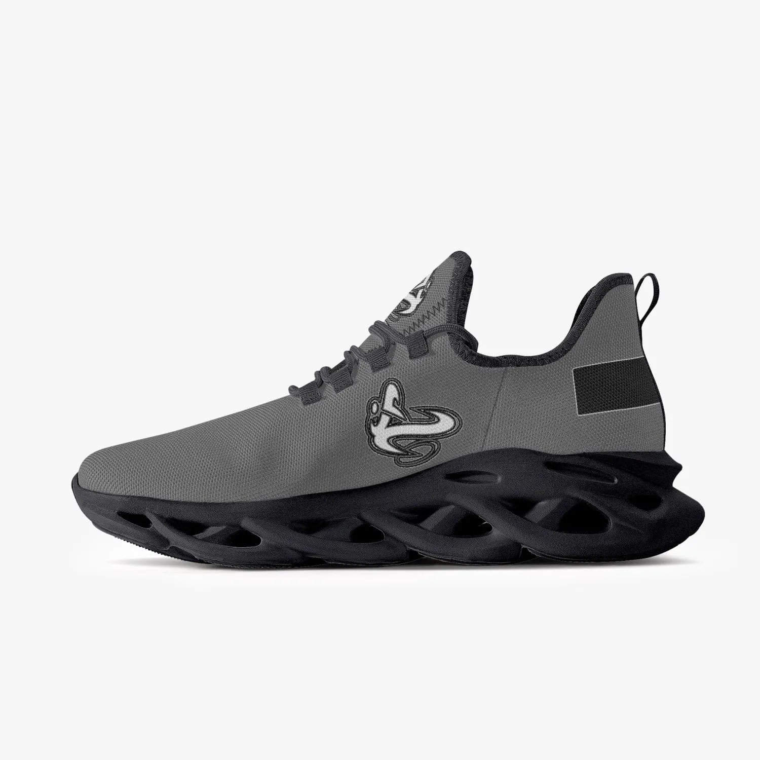 ATHLETIC APPARATUS V1 BOUNCE MESH KNIT SNEAKERS - GREY