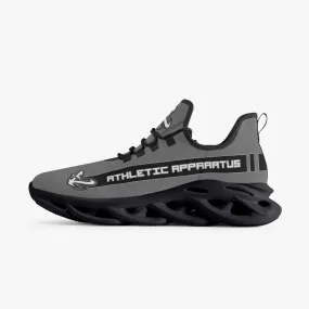 ATHLETIC APPARATUS V1 BOUNCE MESH KNIT SNEAKERS - GREY
