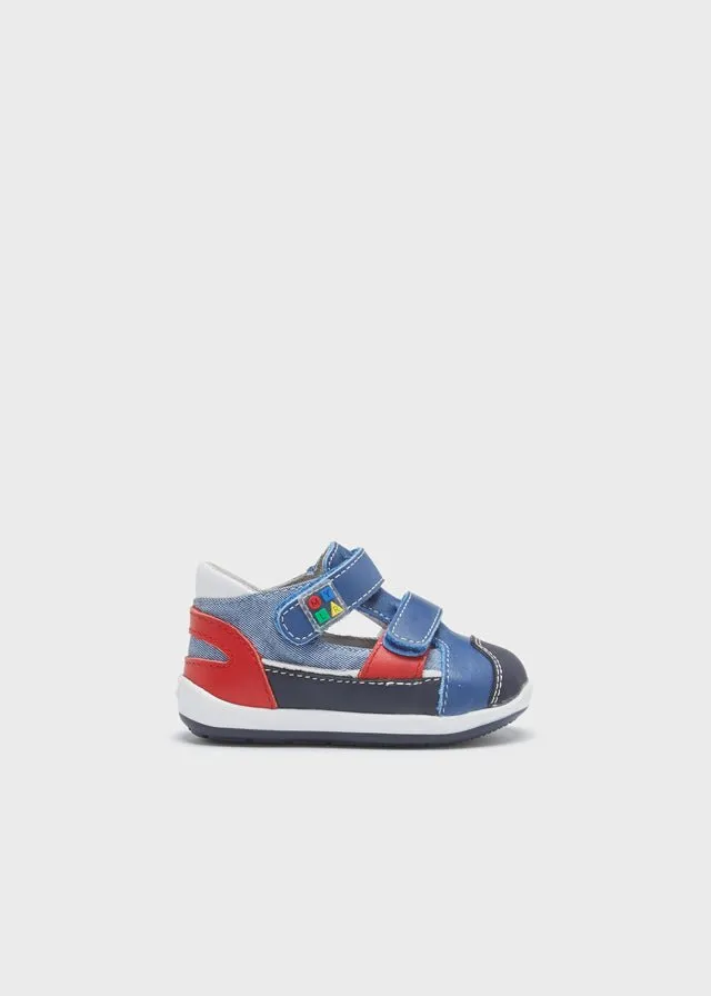 Baby Boy Sporty Blue Baby Trainers