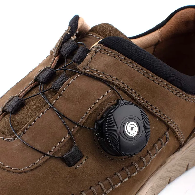 camel active Adjustable Button Clasp Fastening Shoes Men Olive VIGOZ 852329-AM4-7
