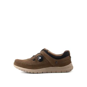 camel active Adjustable Button Clasp Fastening Shoes Men Olive VIGOZ 852329-AM4-7