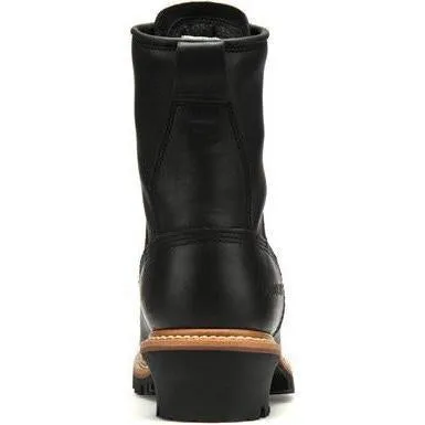 Carolina Men's Elm 8"� Steel Toe Waterproof INS Logger Work Boot - Black - CA5823