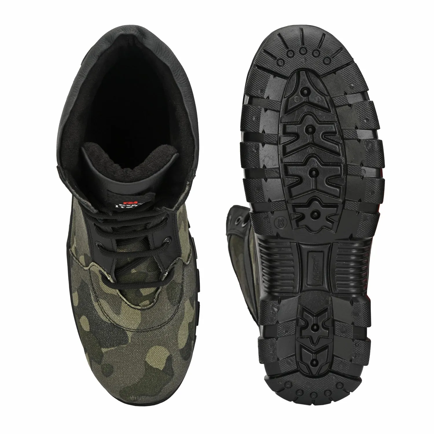 Eego Italy Stylish Camouflage Steel Toe Combat Safety Boots