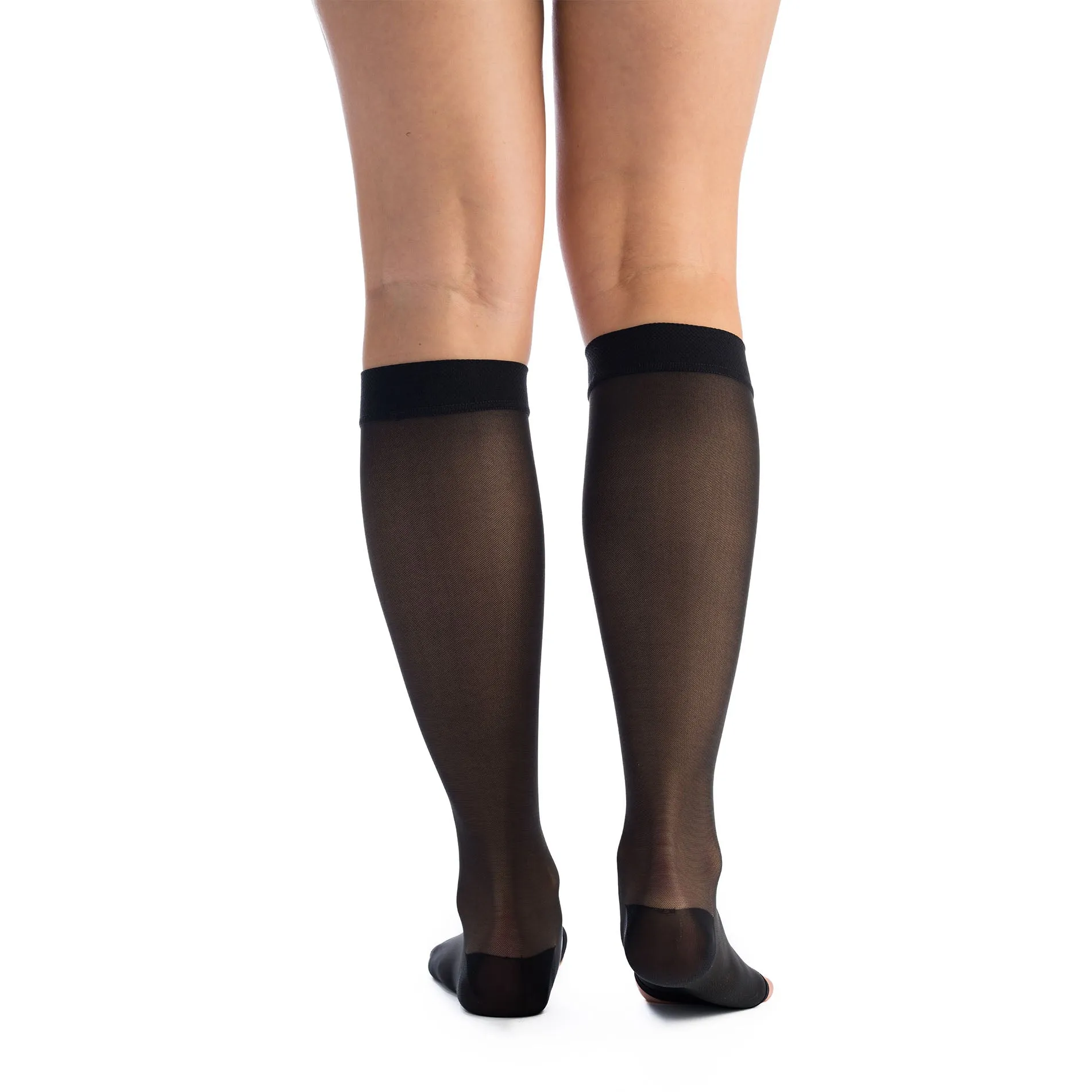EvoNation Everyday Sheer 20-30 mmHg OPEN TOE Knee High