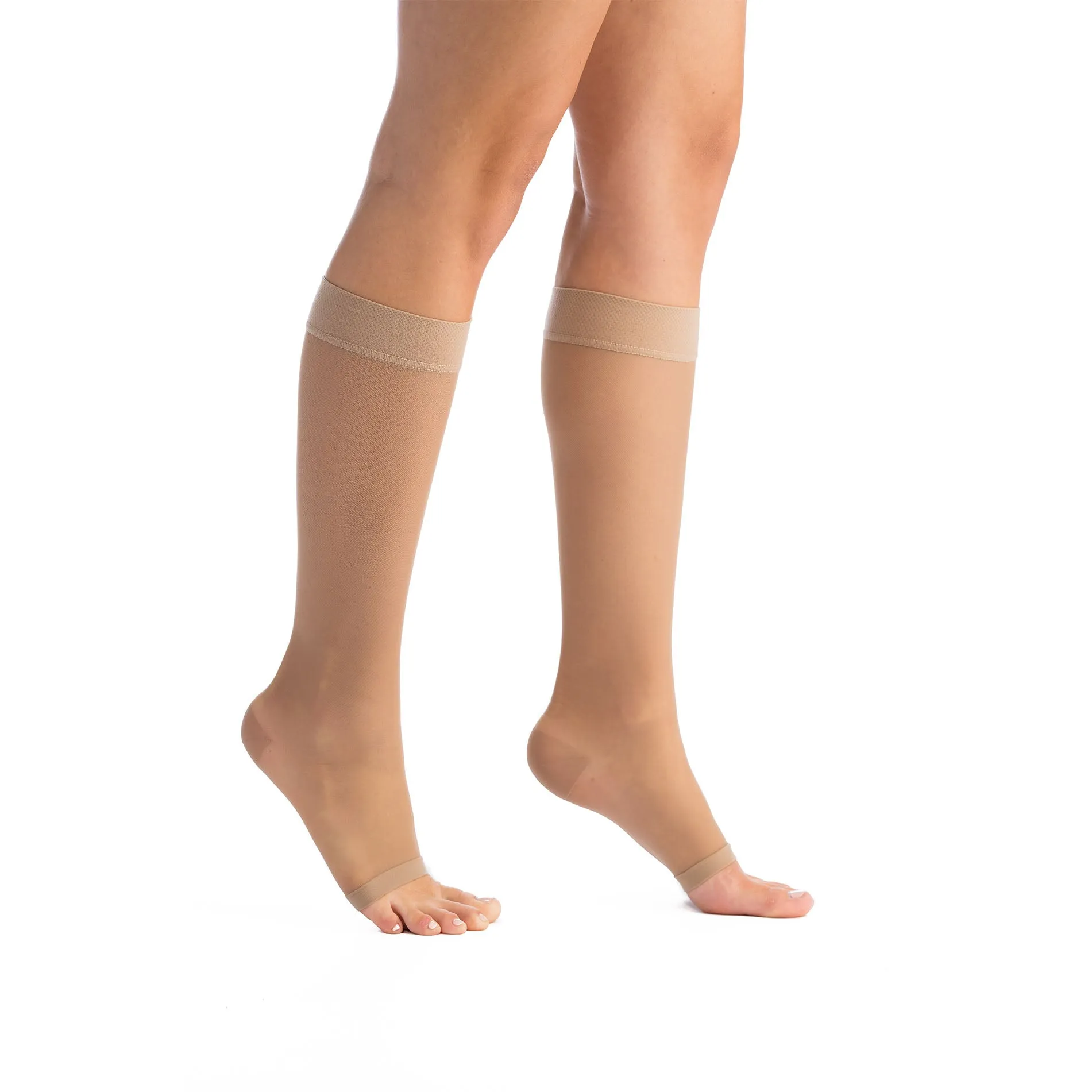 EvoNation Everyday Sheer 20-30 mmHg OPEN TOE Knee High