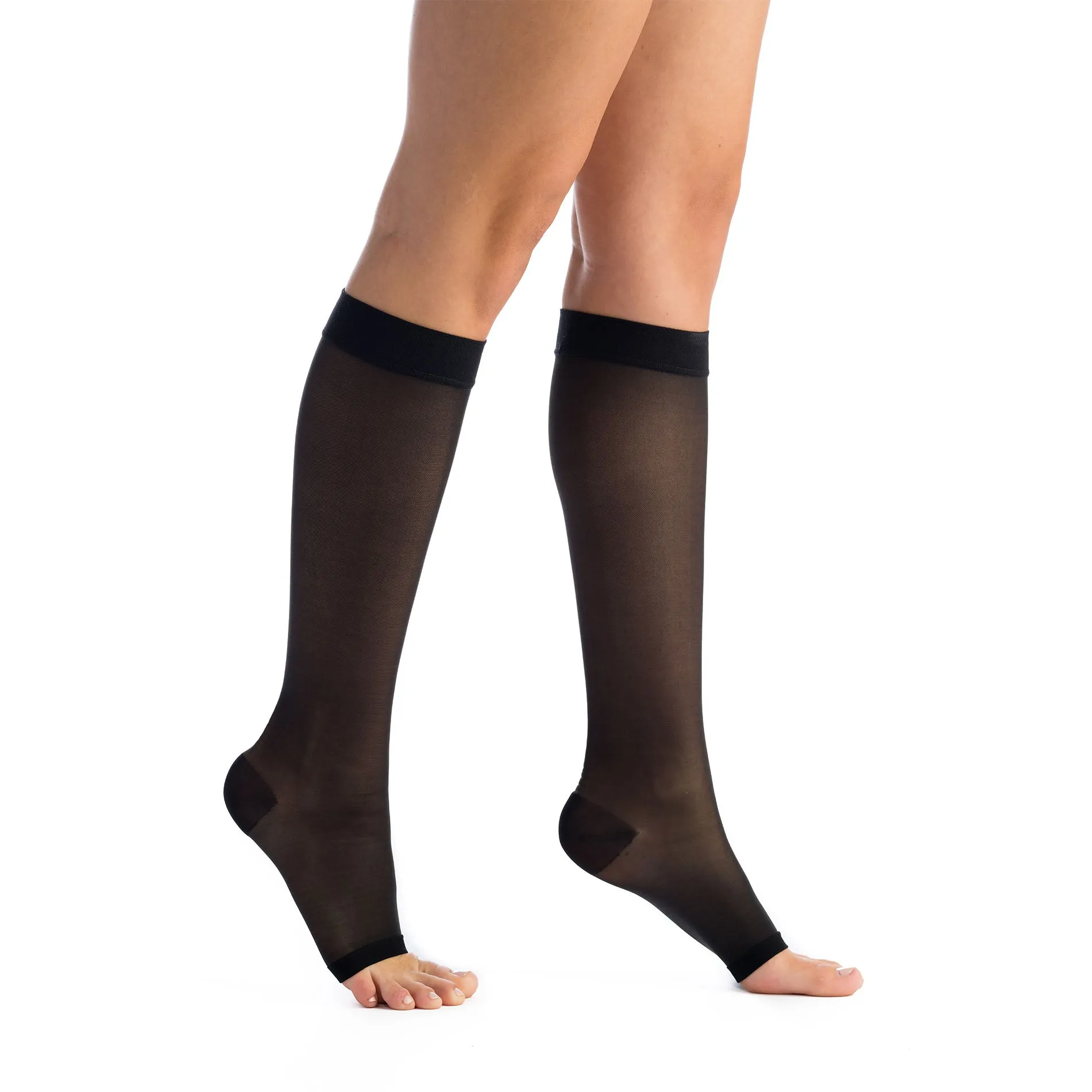 EvoNation Everyday Sheer 20-30 mmHg OPEN TOE Knee High