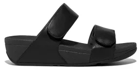 Fitflop Lulu Black Adjustable Leather Sandal