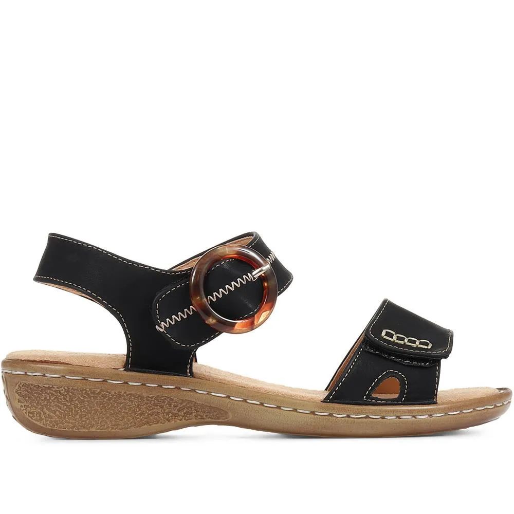 Fully Adjustable Flat Sandals - WBINS35084 / 321 739