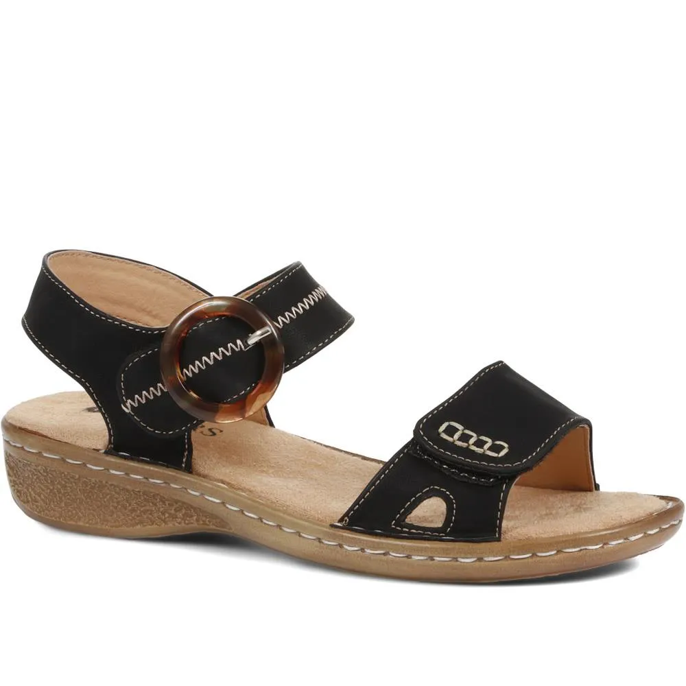 Fully Adjustable Flat Sandals - WBINS35084 / 321 739