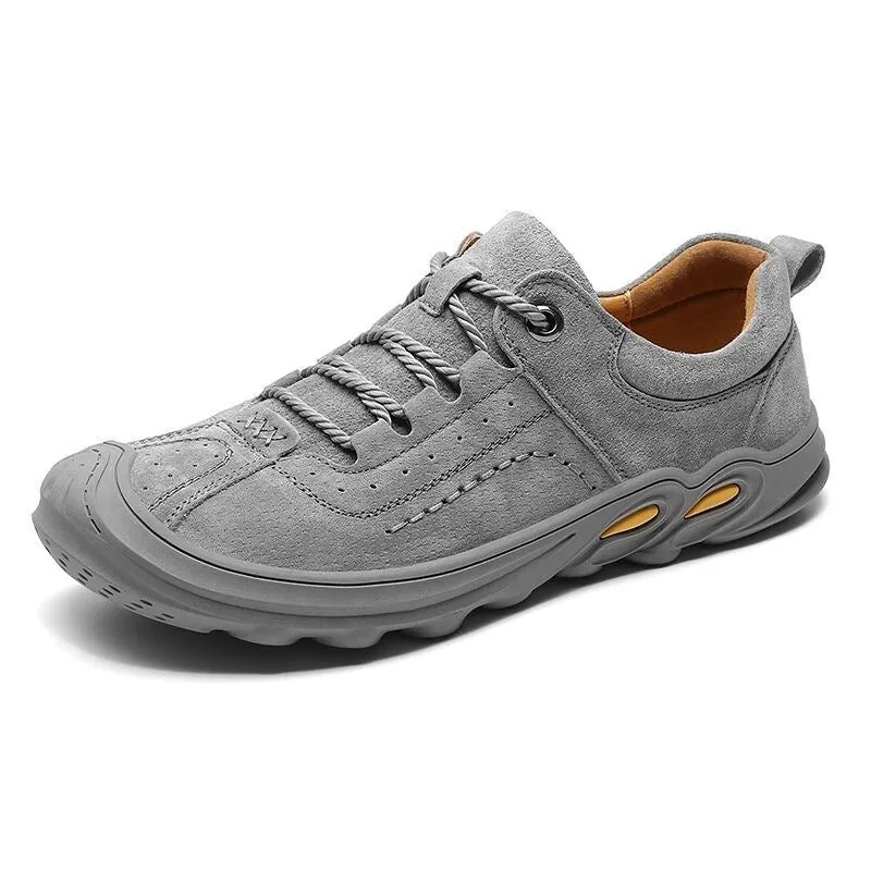 Genuine Leather Men Casual Shoes Autumn Outdoor Mens Walking Sneakers