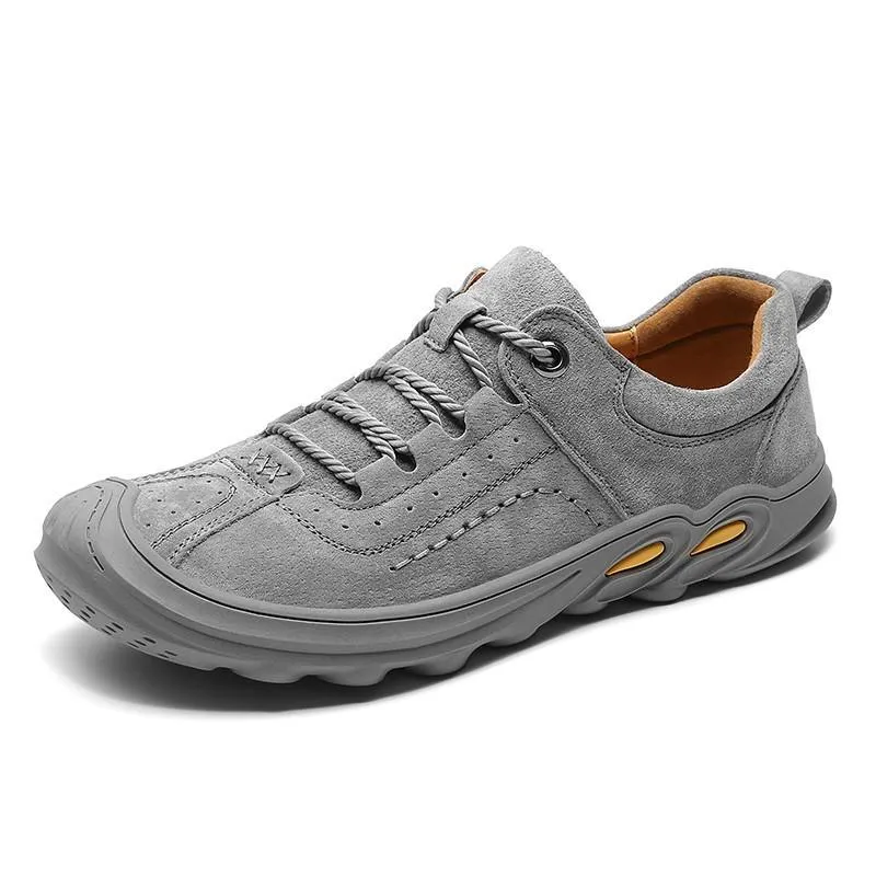 Genuine Leather Men Casual Shoes Autumn Outdoor Mens Walking Sneakers