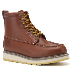 HANDPOINT 84992 Men's 6" Leather Slip Resistant Durability Steel Toe Work Boots