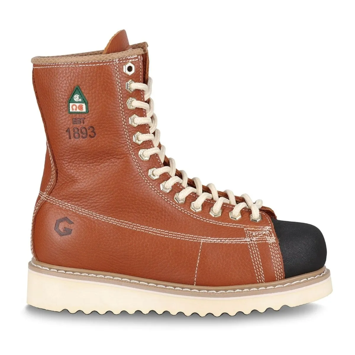 JB Goodhue Men's Work Boots 8" Ironworker CSA Steel Toe