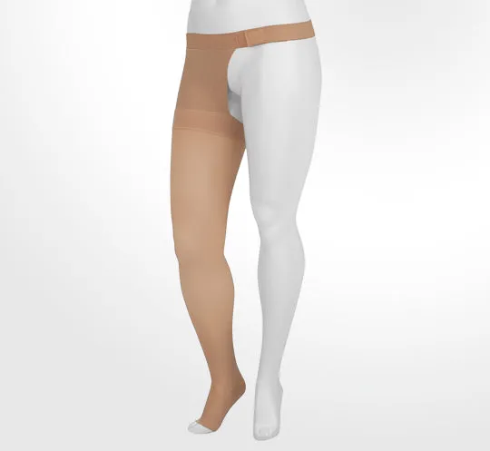 Juzo 2001 Soft Open Toe Thigh High w/Hip Attachment 20-30 mmHg Right