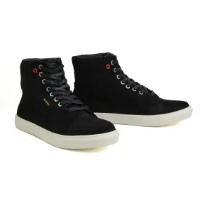 MBM9155 Men's Black Suede Reinforced Street Riding Waterproof Shoes with Ankle Support