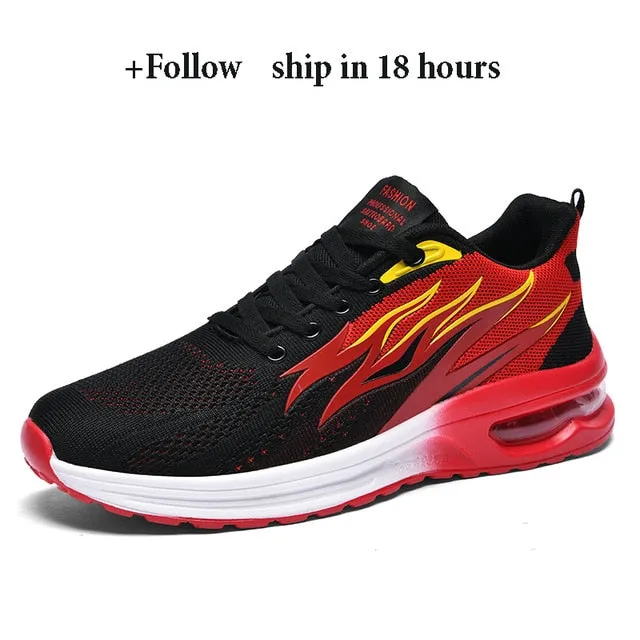 Men Fashion Sneakers Air Cushion Mesh Running Shoes