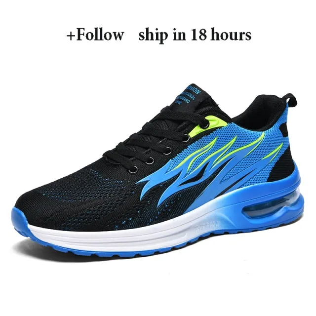 Men Fashion Sneakers Air Cushion Mesh Running Shoes