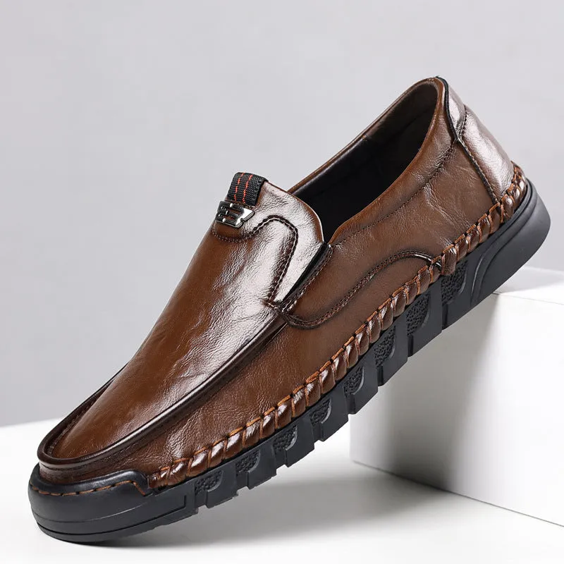 Men's Breathable Casual Leather Shoes