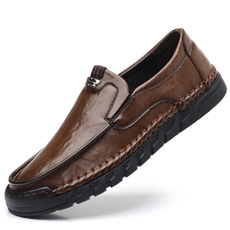 Men's Breathable Casual Leather Shoes