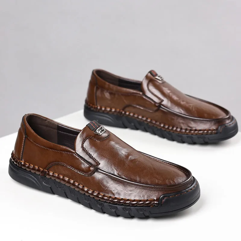 Men's Breathable Casual Leather Shoes