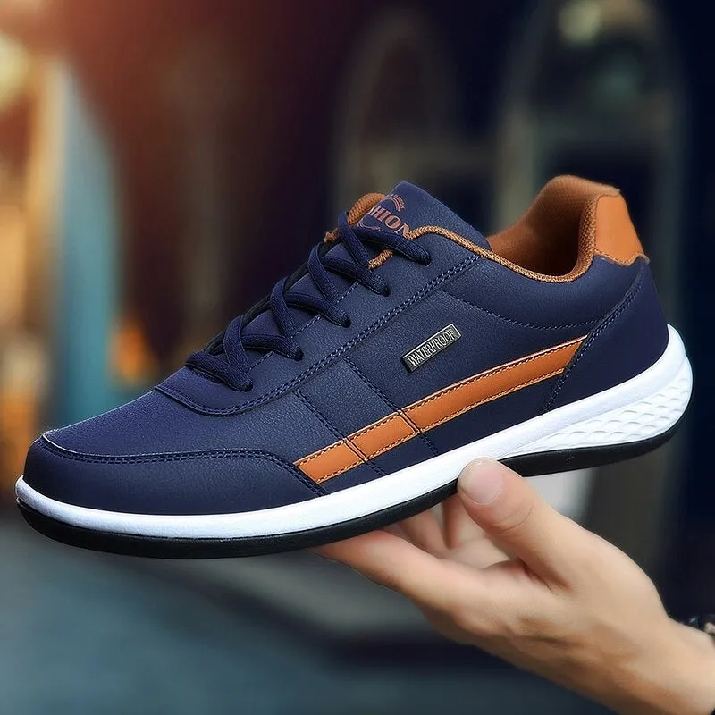 Men's Leather Breathable Casual Vulcanize Shoes