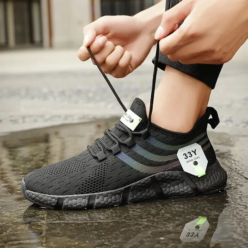 Men's Lightweight Breathable Sport Sneakers - Casual Mesh Running Shoes for Outdoor Jogging & Walking - Perfect Athletic Footwear