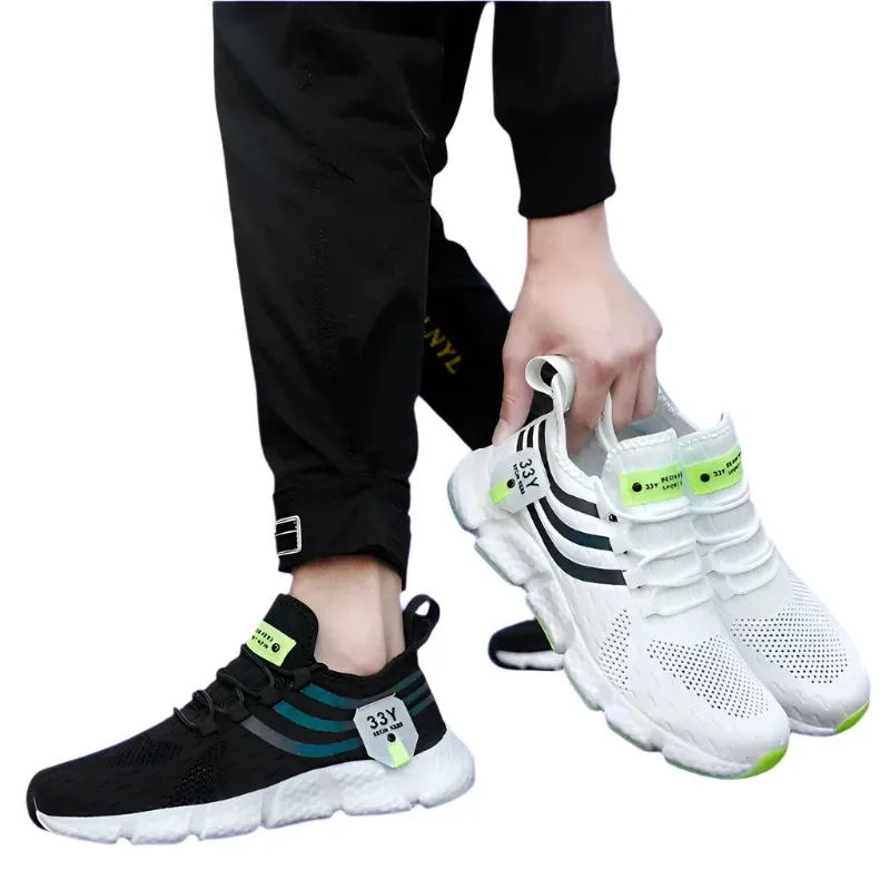 Men's Lightweight Breathable Sport Sneakers - Casual Mesh Running Shoes for Outdoor Jogging & Walking - Perfect Athletic Footwear