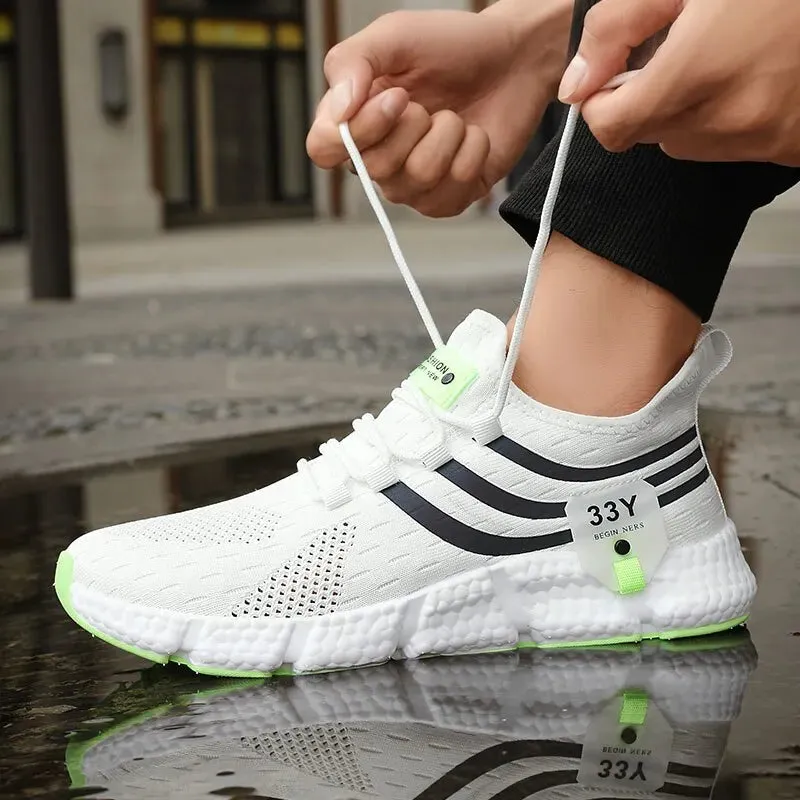 Men's Lightweight Breathable Sport Sneakers - Casual Mesh Running Shoes for Outdoor Jogging & Walking - Perfect Athletic Footwear