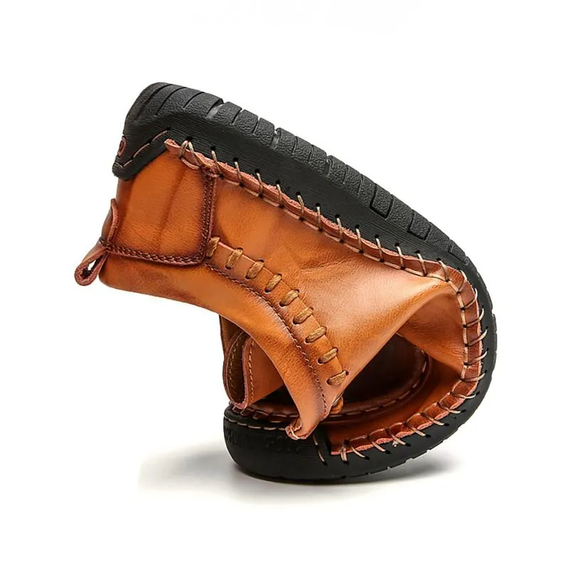 Men's Spring Casual Leather Loafers | Plus Size