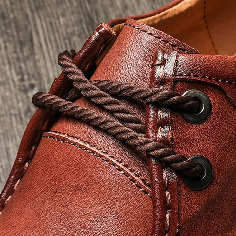 Men's Spring Casual Leather Loafers | Plus Size