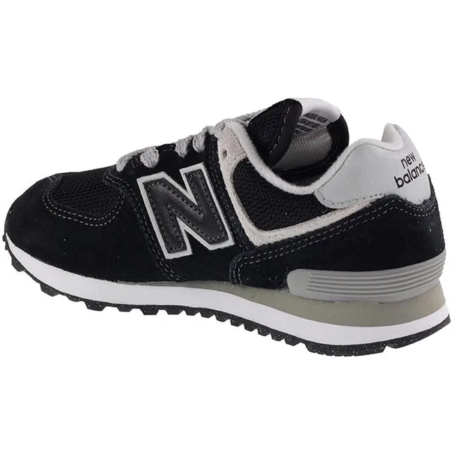 New Balance Trainers Kids 574 Black White