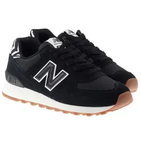 New Balance Trainers Womens 574 Animal Print Black