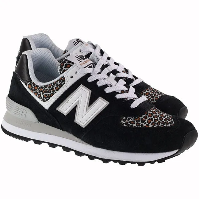 New Balance Trainers Womens 574 Black Beige