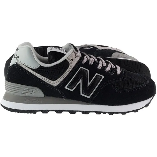 New Balance Trainers Womens 574 Black White