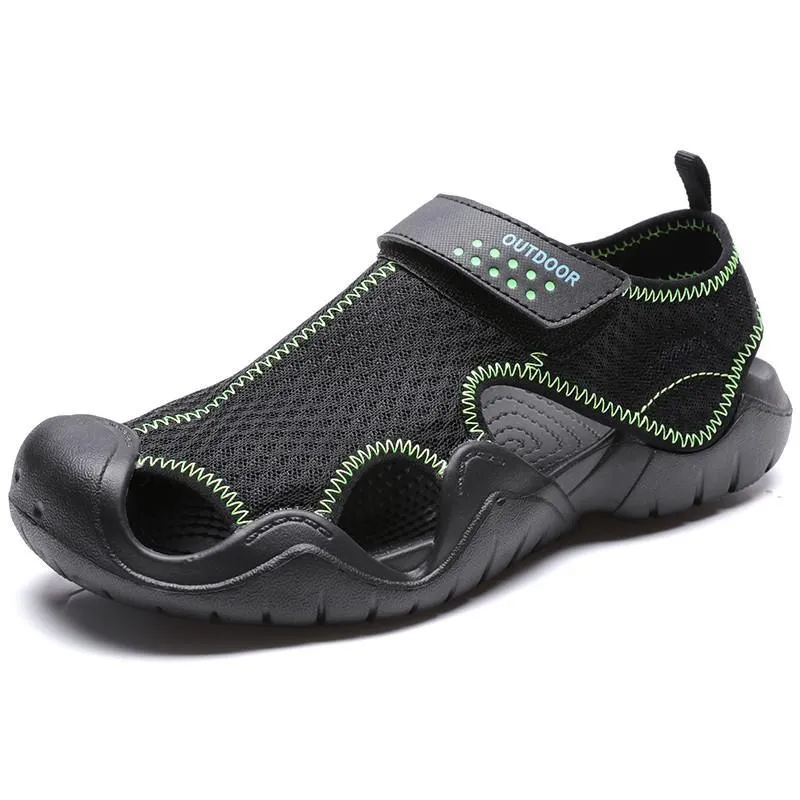 New Casual Men Sandals Summer Mesh Shoes Mens Sandles Outdoor Breathable Comfort Beach Sandals