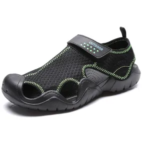 New Casual Men Sandals Summer Mesh Shoes Mens Sandles Outdoor Breathable Comfort Beach Sandals