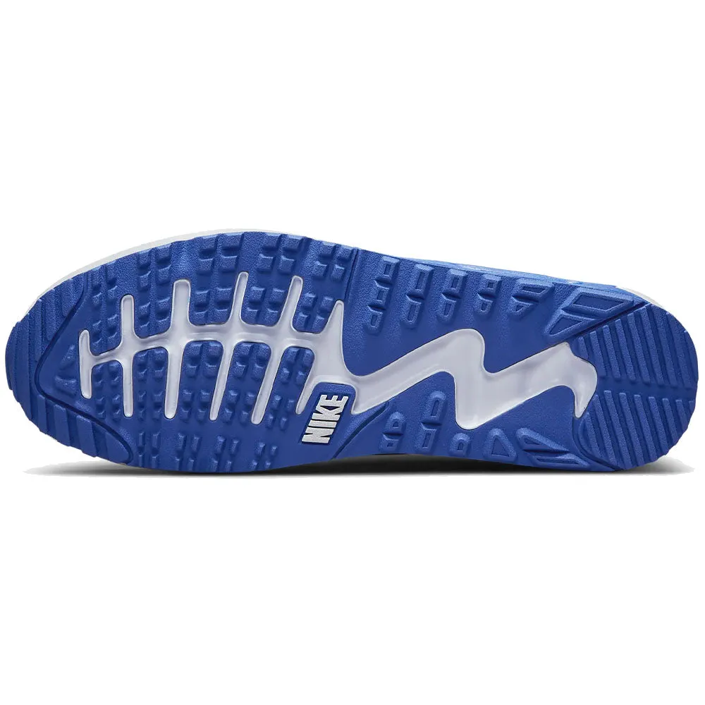 Nike Air Max 90G Waterproof Spikeless Shoes - White/Black/Racer Blue