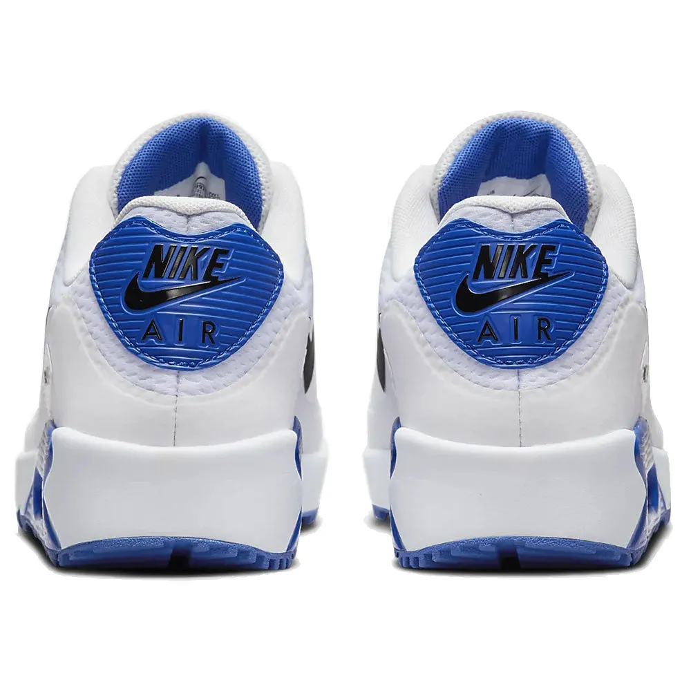 Nike Air Max 90G Waterproof Spikeless Shoes - White/Black/Racer Blue