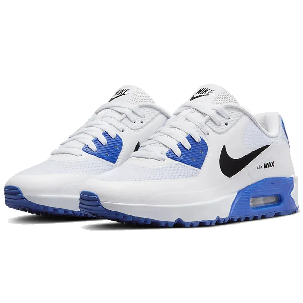 Nike Air Max 90G Waterproof Spikeless Shoes - White/Black/Racer Blue