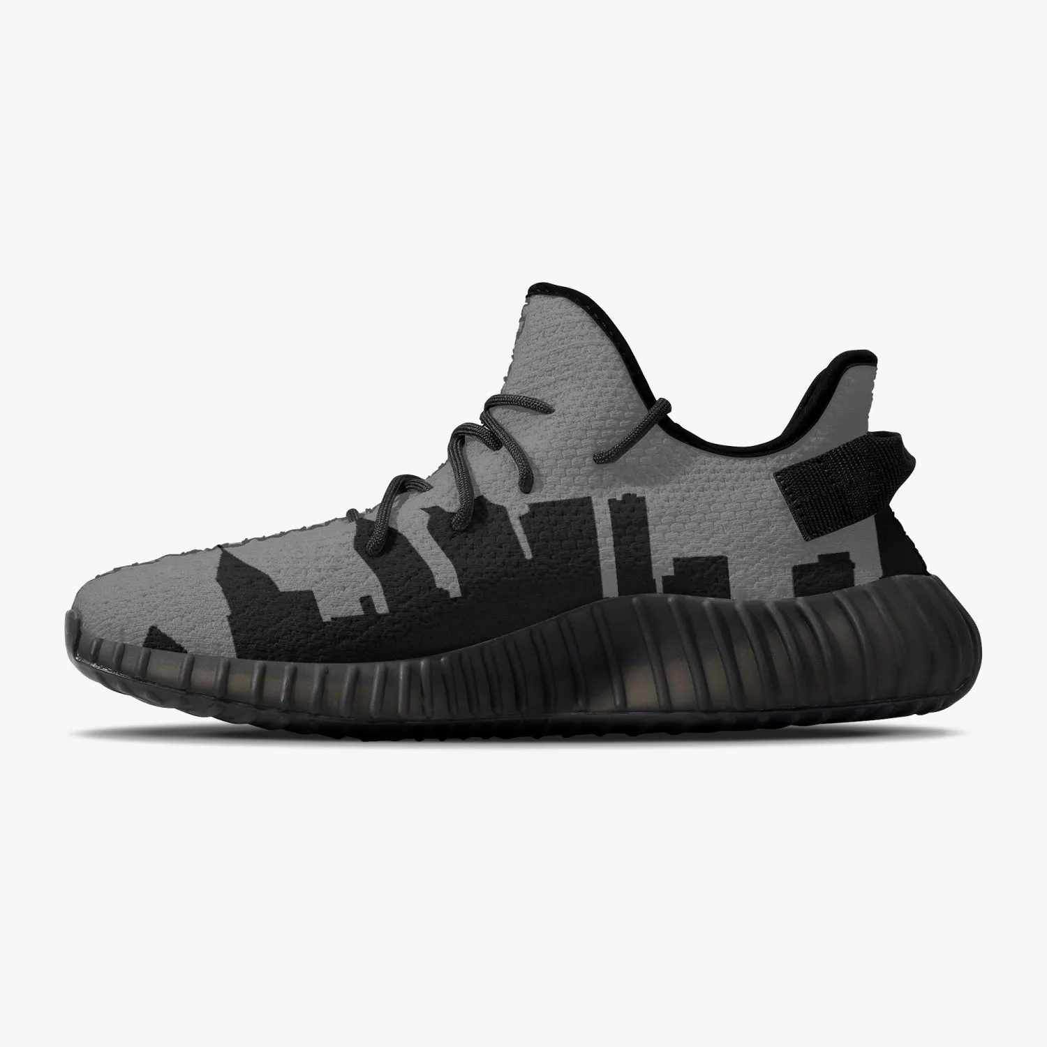 Officially Sexy Dark Grey Skyline Collection Adult Unisex Mesh Knit Sneakers