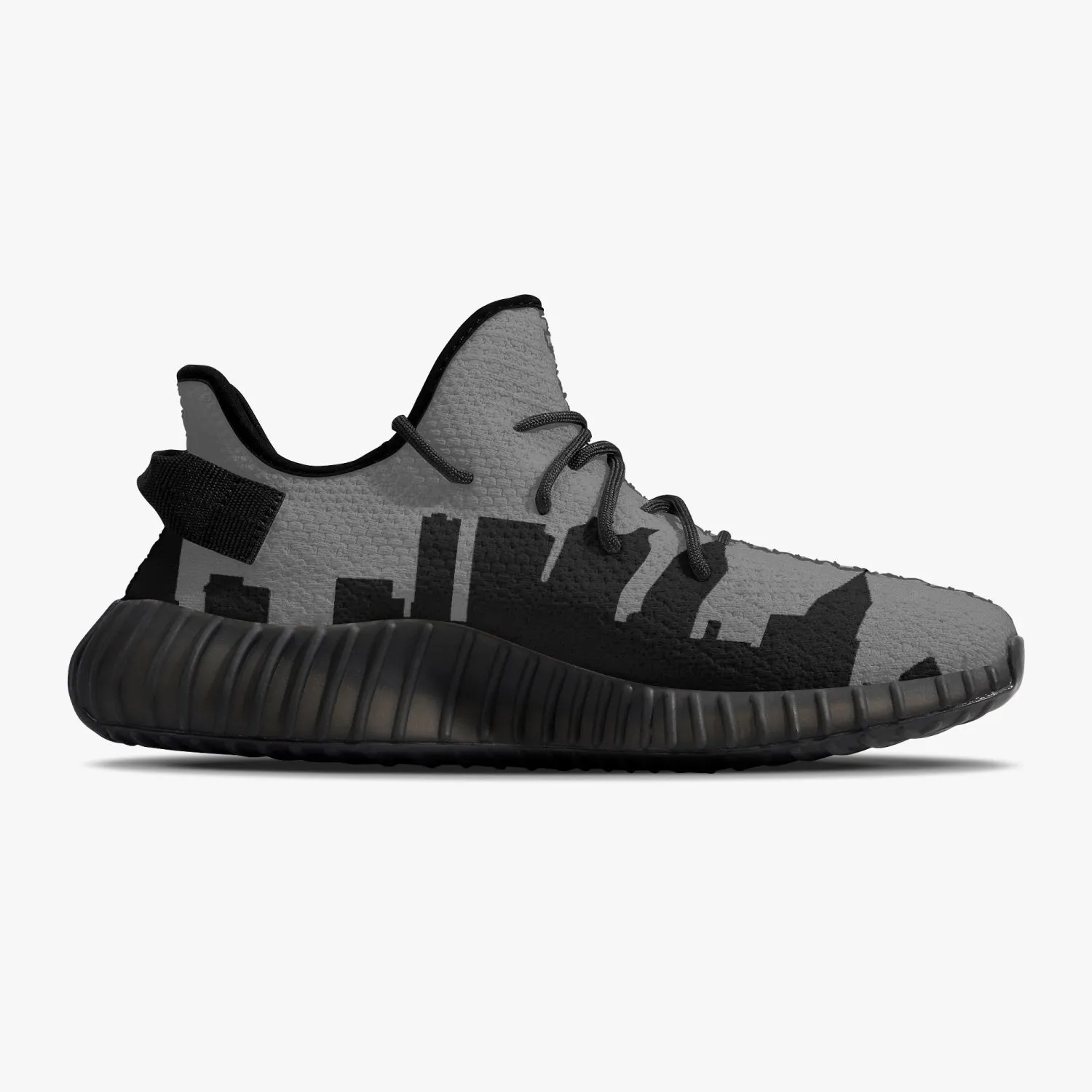 Officially Sexy Dark Grey Skyline Collection Adult Unisex Mesh Knit Sneakers