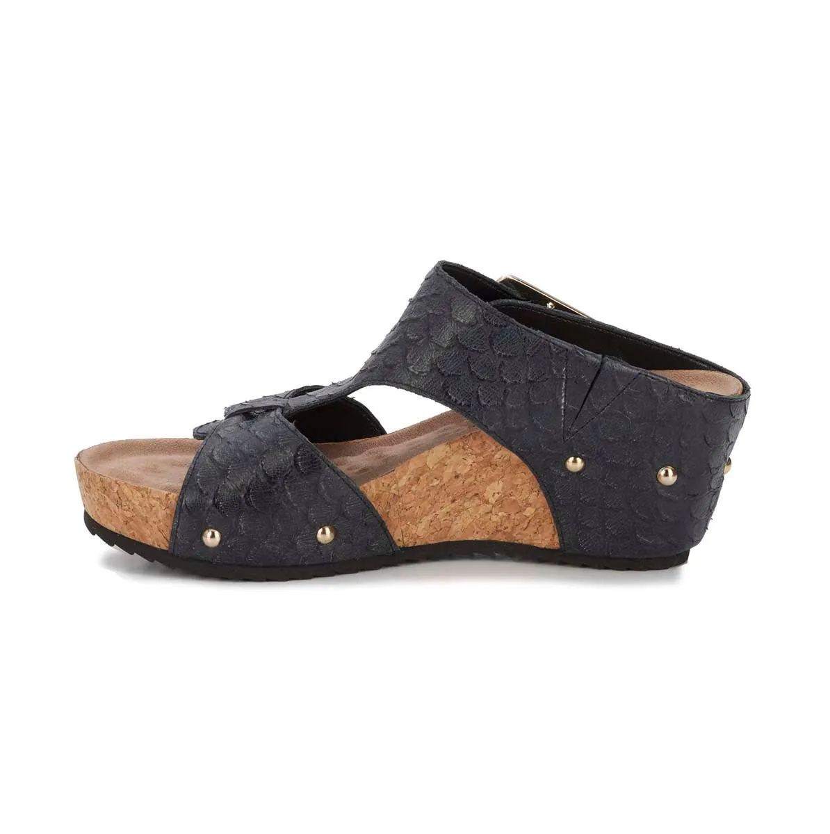 Ros Hommerson Thea Women's Adjustable Buckle Sandal In Black