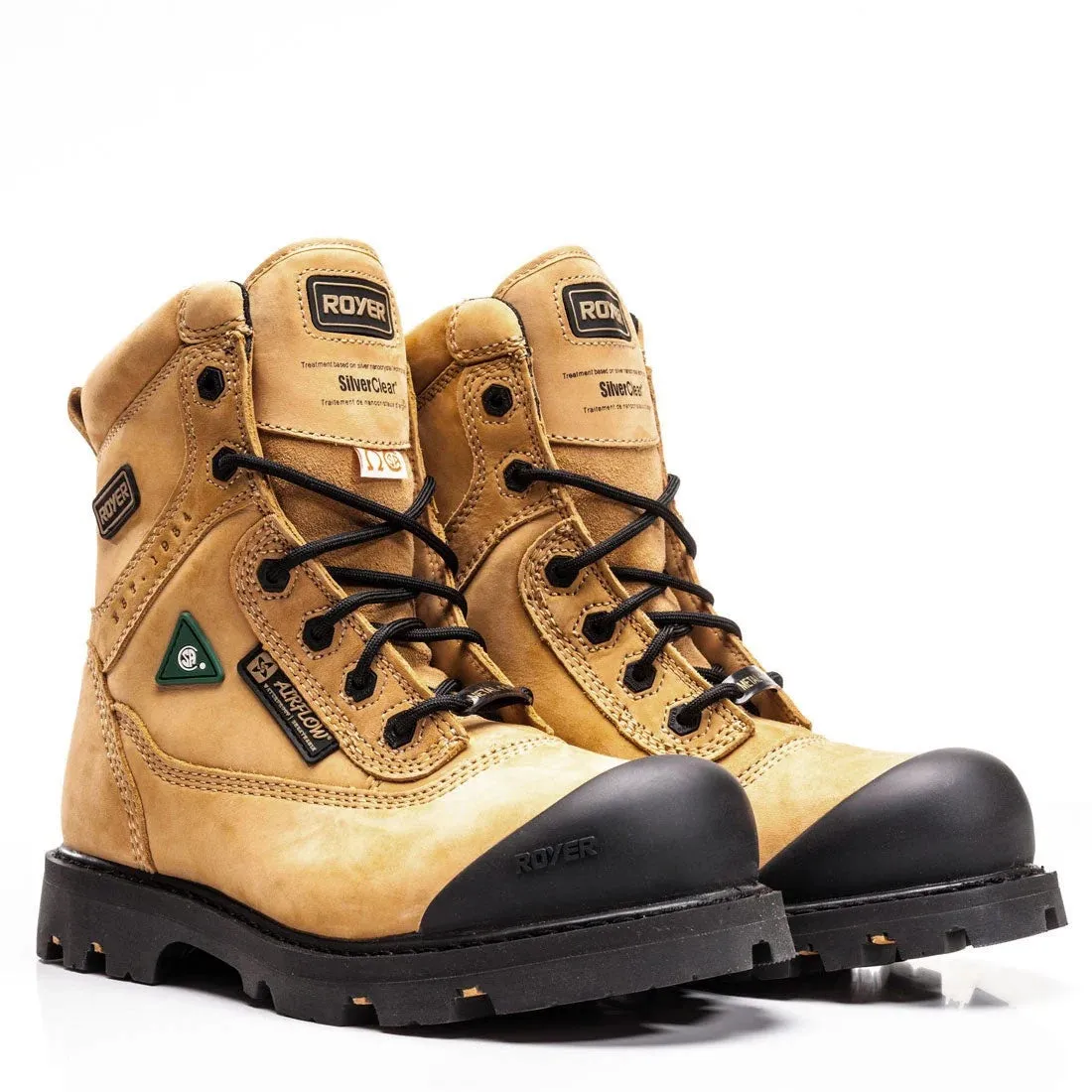 ROYER 8610FLX FLX AIRFLOW WATERPROOF 8" SAFETY BOOTS - TAN