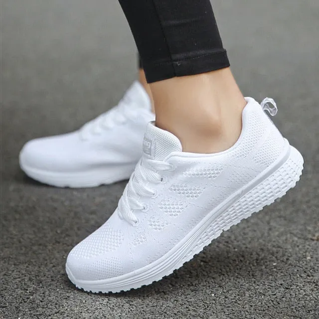 Sports Shoes Women Breathable Sneakers Women White Shoes