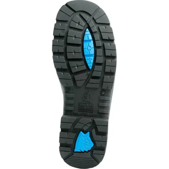 Steel Blue Slate Parkes Zip Sided Lace Up Steel Cap Safety Boot With Scuff Cap (312658) (Pre-Order)