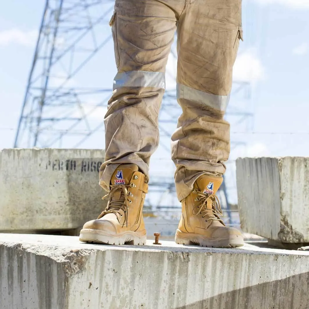 Steel Blue Southern Cross Zip 312661 Work Boots - Wheat
